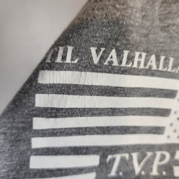 Til Valhalla Project "This Shirt Honors Fallen Heroes" T-Shirt Patriotic - Picture 3 of 6